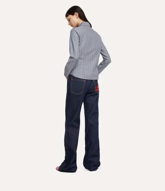 Women W Violin Shirt Navy Vivienne Westwood Tops And Shirts Women W Violin Shirt Navy Vivienne Westwood Tops And Shirts