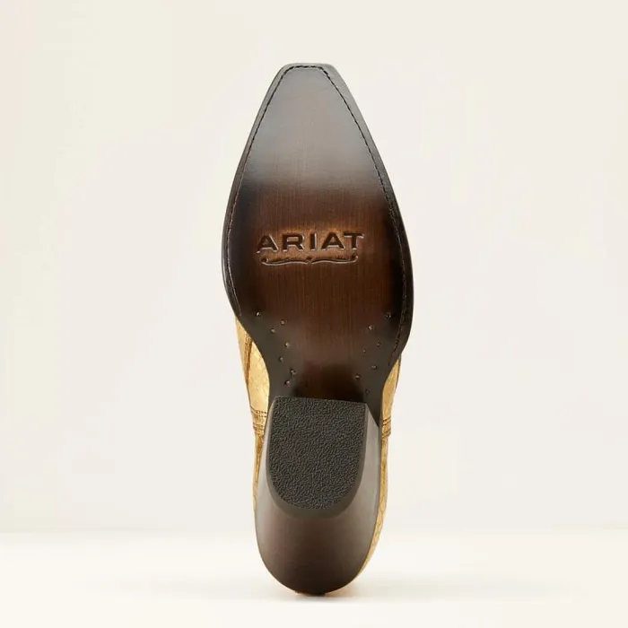 Women Western Boots Ariat Dixon Python Western Boot Metallic Gold Women Western Boots Ariat Dixon Python Western Boot Metallic Gold