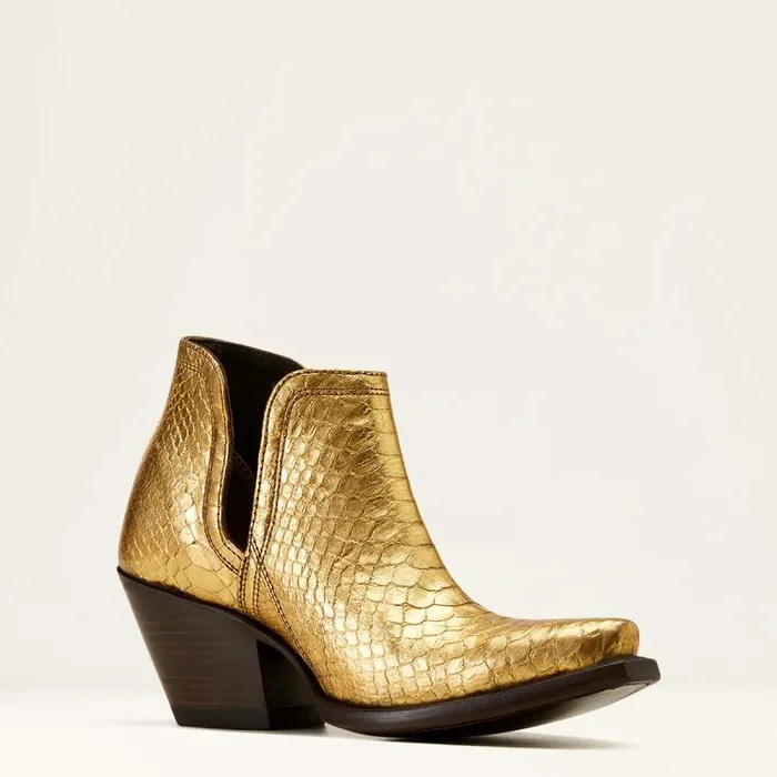 Women Western Boots Ariat Dixon Python Western Boot Metallic Gold Women Western Boots Ariat Dixon Python Western Boot Metallic Gold