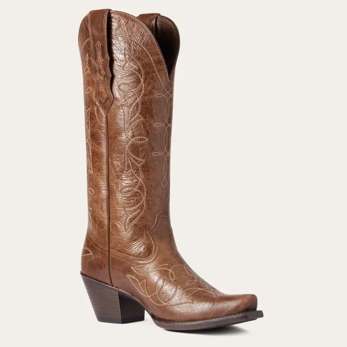 Women Western Boots Ariat Heritage D Toe StretchFit Western Boot Dark Tan Women Western Boots Ariat Heritage D Toe StretchFit Western Boot Dark Tan