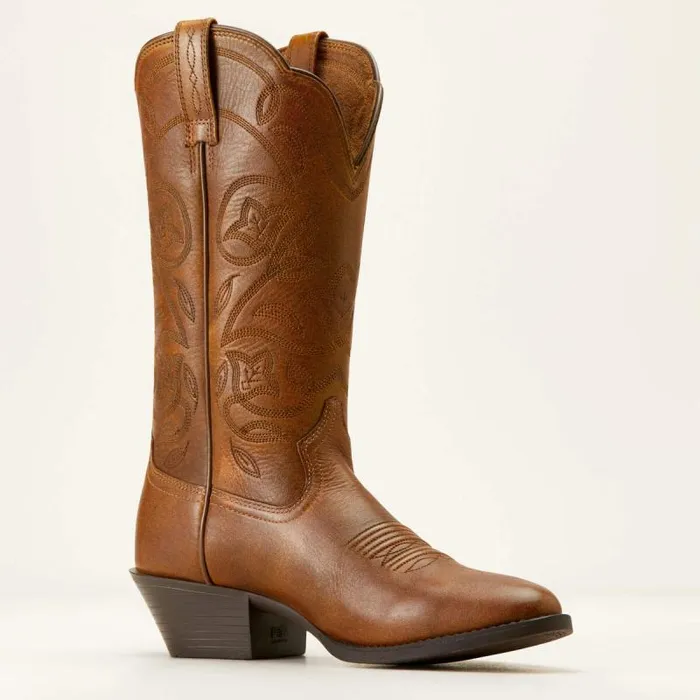 Women Western Boots Ariat Heritage R Toe Western Boot Copper Brown Women Western Boots Ariat Heritage R Toe Western Boot Copper Brown