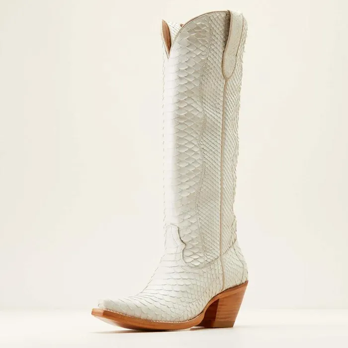 Women Western Boots Ariat Sterling Emery StretchFit Western Boot Classic White Python Women Western Boots Ariat Sterling Emery StretchFit Western Boot Classic White Python