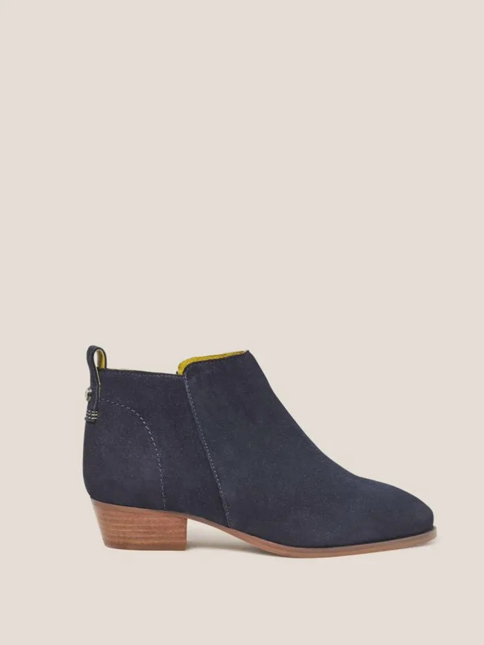 Women White Stuff BOOTS 15 OFF Suede Willow Ankle Boot Dark Navy