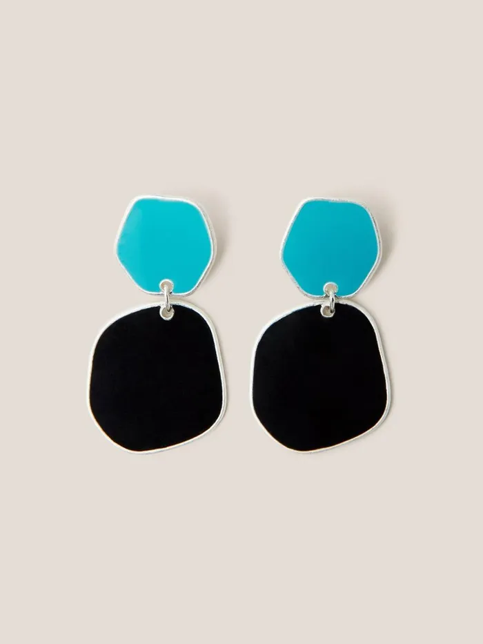 Women White Stuff Jewellery Calia Enamel Earring Blue Multi