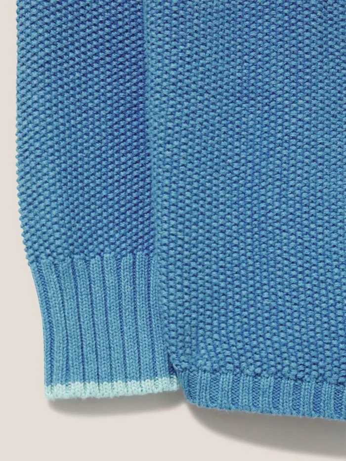 Women White Stuff Petite Clothing Southbank Jumper Mid Blue Women White Stuff Petite Clothing Southbank Jumper Mid Blue