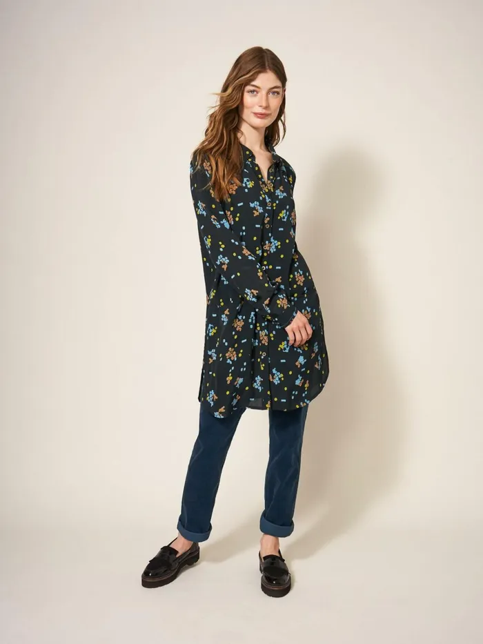 Women White Stuff Shirts Blouses And Tunics Danika Tunic Black Multi Women White Stuff Shirts Blouses And Tunics Danika Tunic Black Multi