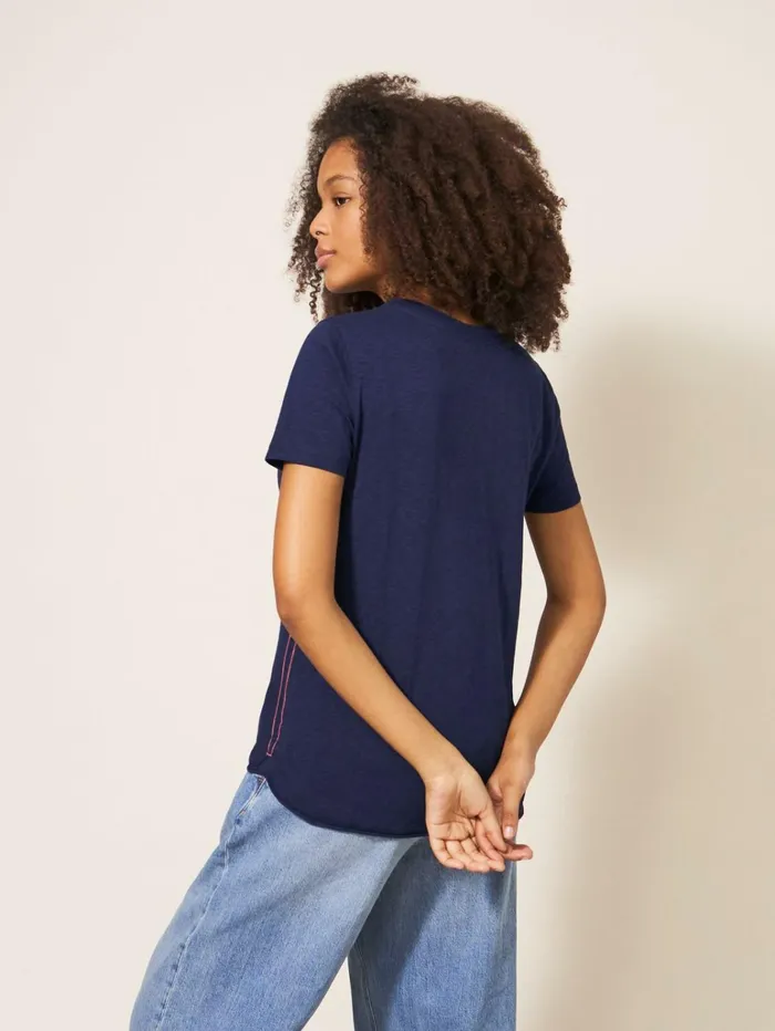 Women White Stuff Tops And Tshirts CASSIE SHORT SLEEVE TEE Dark Navy Women White Stuff Tops And Tshirts CASSIE SHORT SLEEVE TEE Dark Navy