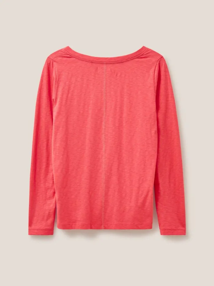 Women White Stuff Tops And Tshirts Nelly Long Sleeve TShirt Bright Pink