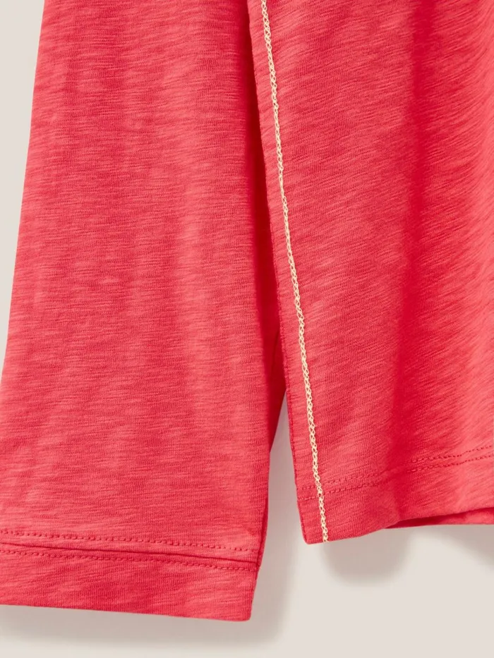 Women White Stuff Tops And Tshirts Nelly Long Sleeve TShirt Bright Pink