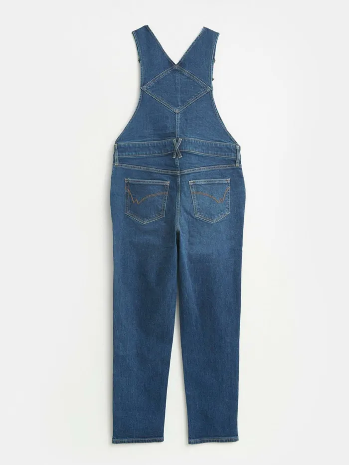 Women White Stuff Trousers Isabelle Jean Dungaree Mid Denim
