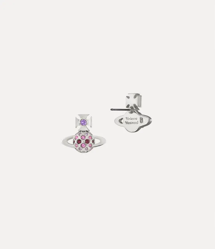 Women Willa Bas Relief Earrings Platinumvioletlightamethystamethystcrystal Vivienne Westwood Classic Styles Women Willa Bas Relief Earrings Platinumvioletlightamethystamethystcrystal Vivienne Westwood Classic Styles