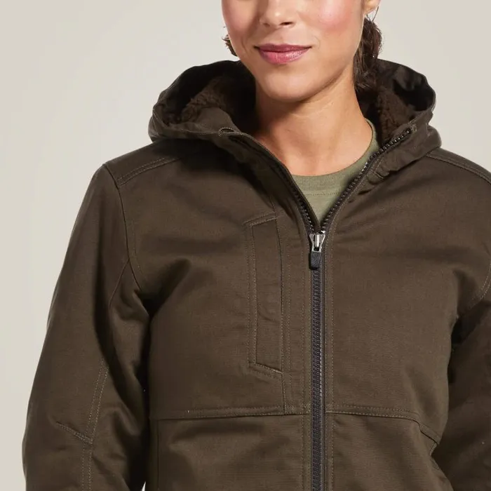 Women Workwear Ariat Rebar DuraCanvas Insulated Jacket Wren Women Workwear Ariat Rebar DuraCanvas Insulated Jacket Wren