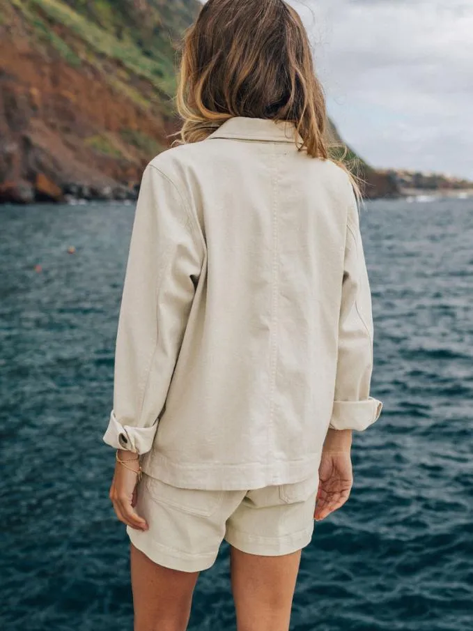 Women Yarrel Canvas Jacket Ecru Finisterre Jackets Coats and Gilets