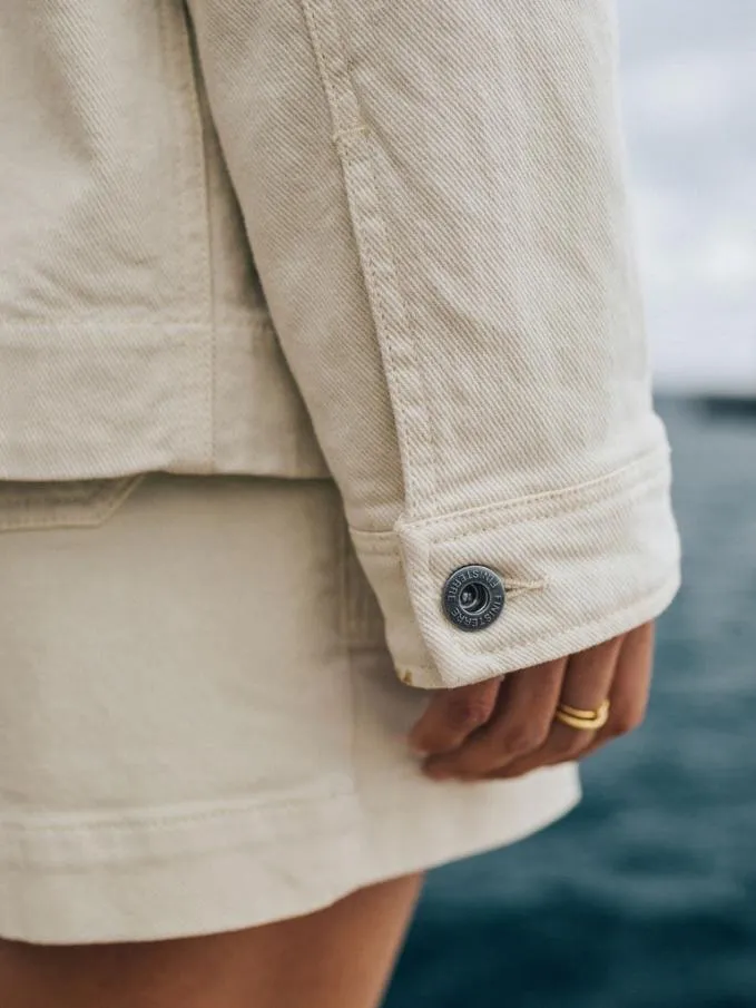 Women Yarrel Canvas Jacket Ecru Finisterre Jackets Coats and Gilets