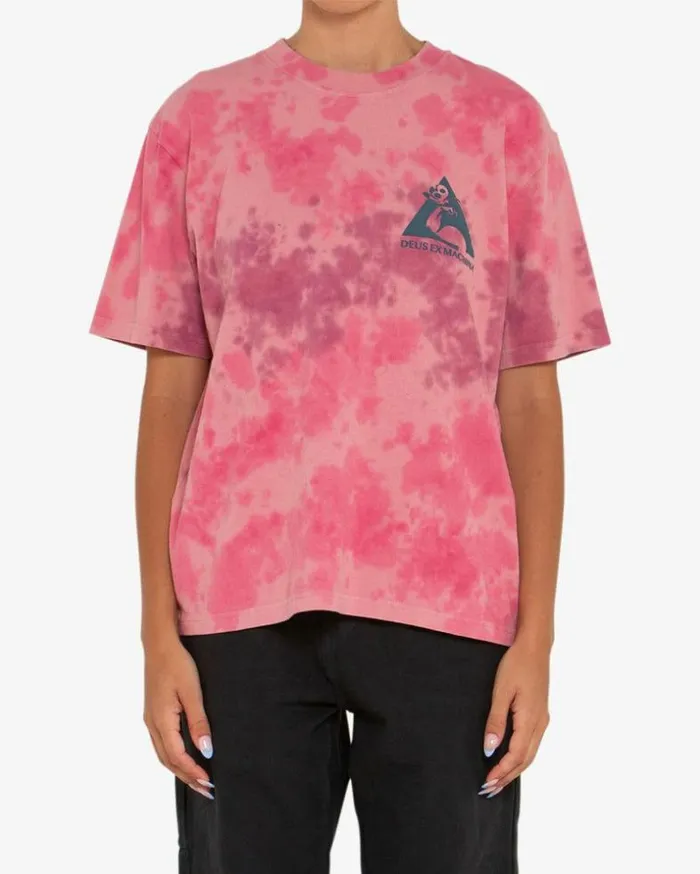 Womens Deus Ex Machina Tees Flex Tie Dye Tee 8211 Ruby Tie Dye Ruby Tie Dye