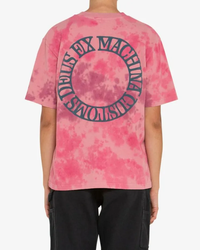 Womens Deus Ex Machina Tees Flex Tie Dye Tee 8211 Ruby Tie Dye Ruby Tie Dye