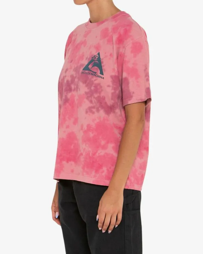 Womens Deus Ex Machina Tees Flex Tie Dye Tee 8211 Ruby Tie Dye Ruby Tie Dye