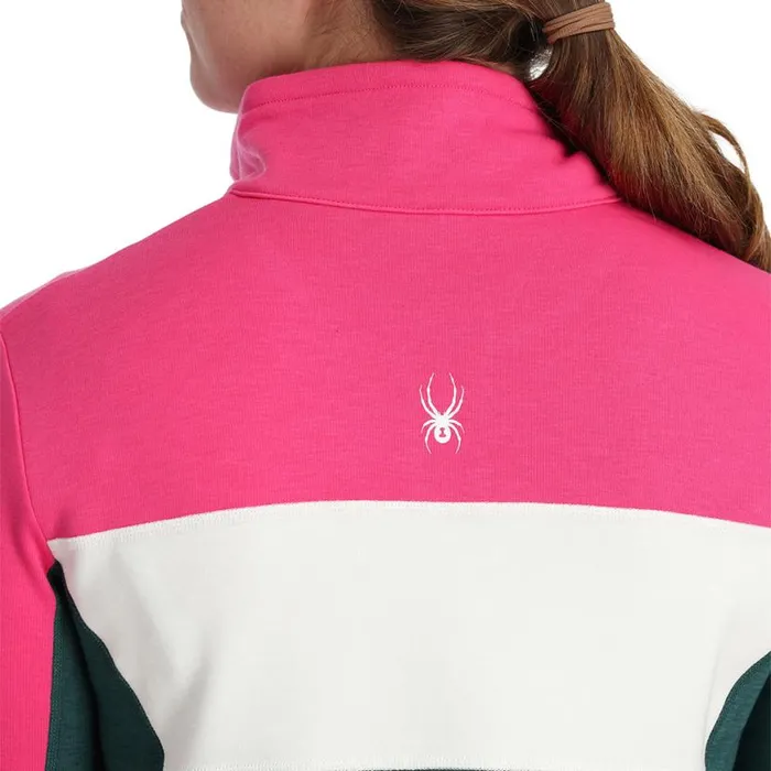 Womens Speed Half Zip Cypress Green Spyder Fleece