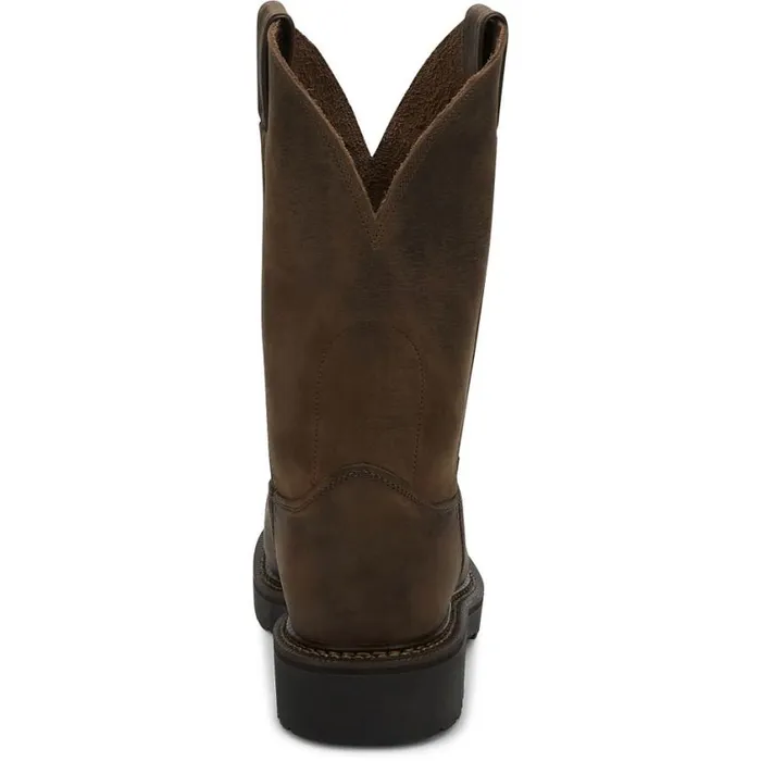 Work Men Justin Boots Balusters 11034 Steel Toe Work Boot Bay Gaucho 040brown041