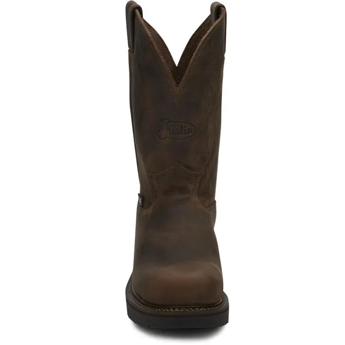 Work Men Justin Boots Balusters 11034 Steel Toe Work Boot Bay Gaucho 040brown041