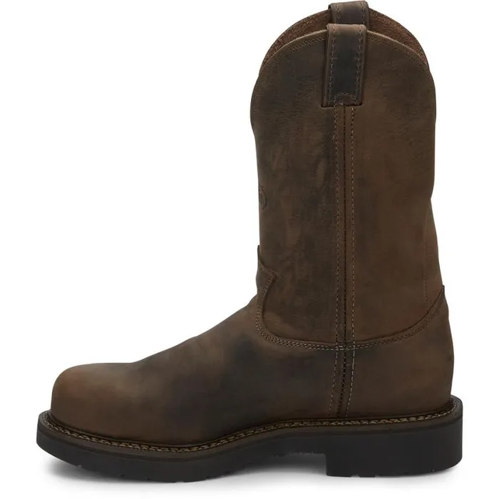 Work Men Justin Boots Balusters 11034 Steel Toe Work Boot Bay Gaucho 040brown041