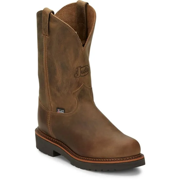 Work Men Justin Boots Blueprint 11034 Work Boot Tan Gaucho 040tan041