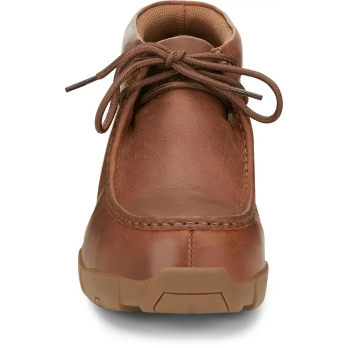 Work Men Justin Boots Cappie 4034 Alloy Toe Work Shoe Brown 040tan041