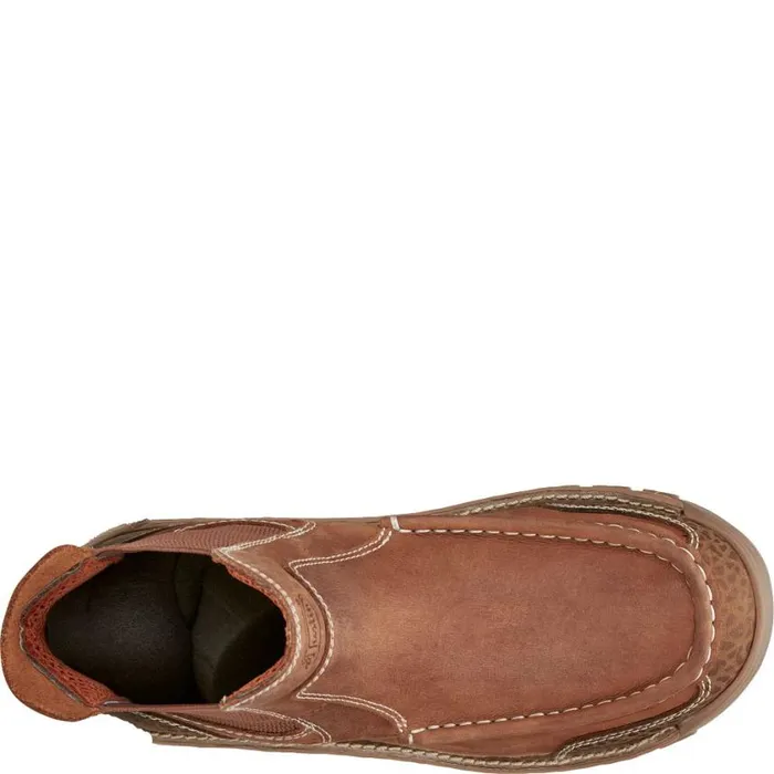 Work Men Justin Boots Channing 6034 PullOn Work Boot Barley Brown 040brown041