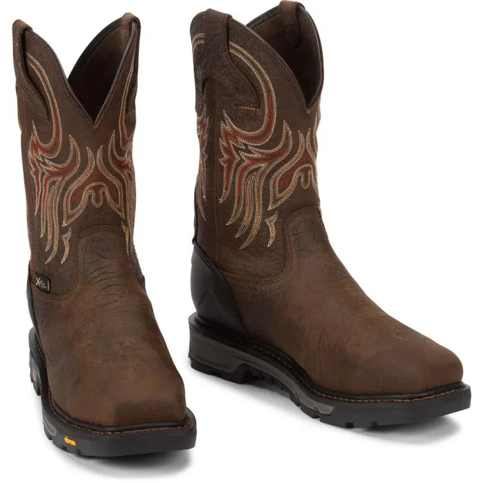 Work Men Justin Boots Driscoll 11034 Met Guard Steel Toe Work Boot Pecan Brown 040brown041 Work Men Justin Boots Driscoll 11034 Met Guard Steel Toe Work Boot Pecan Brown 040brown041