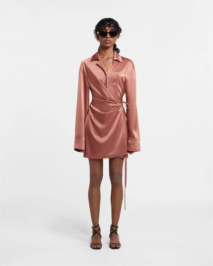 Xaviera Brown Terra Women Nanushka Dresses